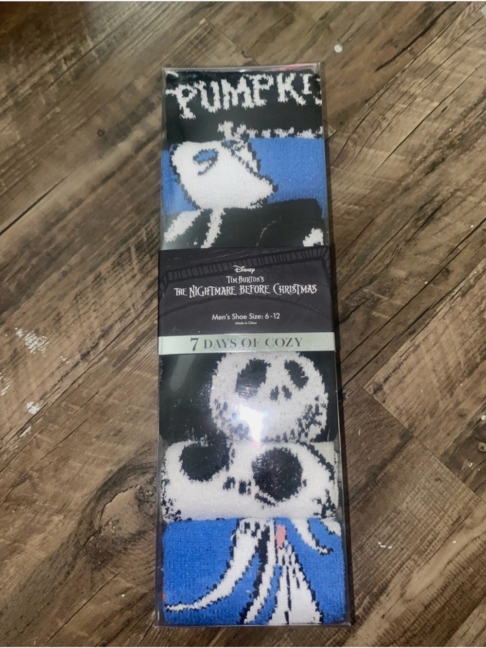 Disney The Nightmare Before Christmas 7 Days Of Cozy Mens Socks Size 6 - 12
